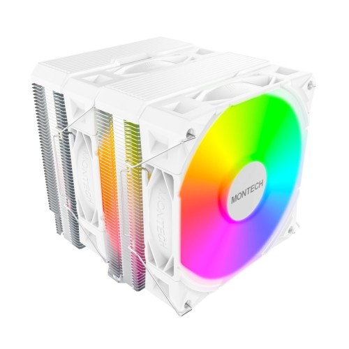 Montech NX600 ARGB Procesor Chłodnica powietrza 12 cm Biały 1 szt.