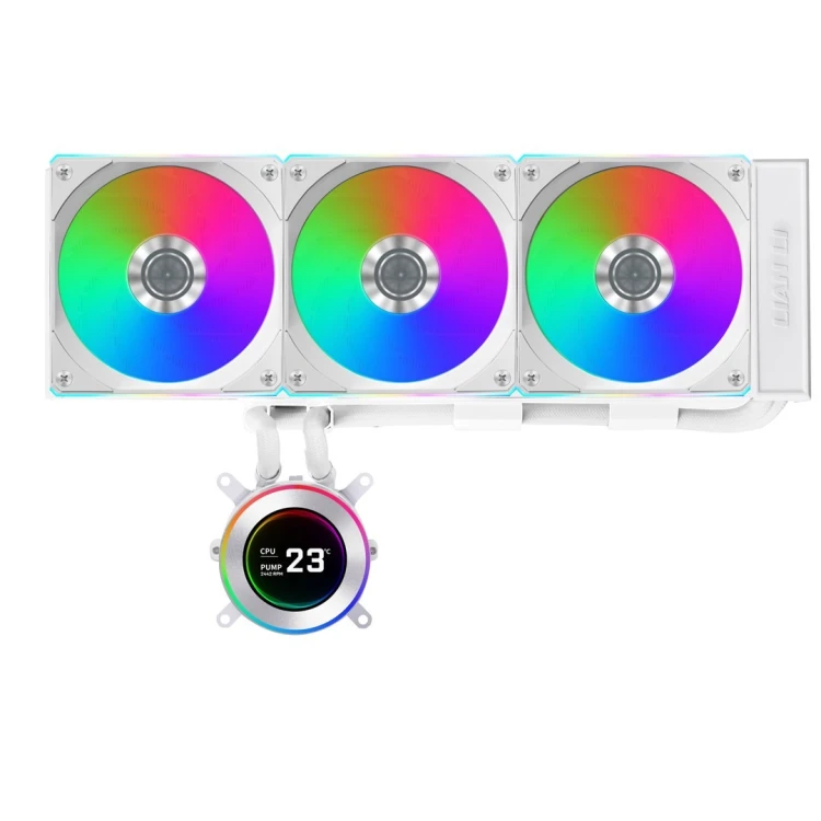 Chłodzenie wodne Lian Li GA II Hydroshift II LCD-C 360CL all-in-one 12cm Biały