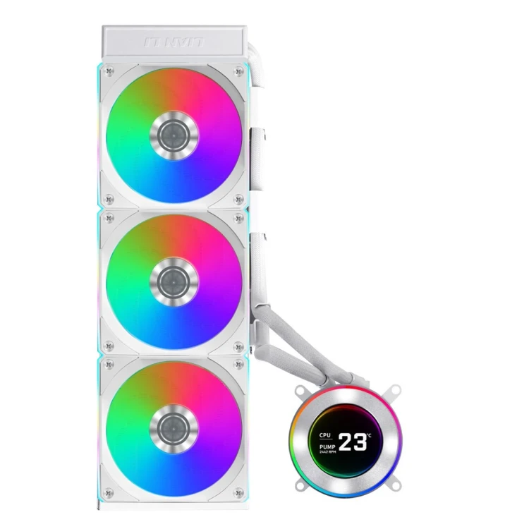 Chłodzenie wodne Lian Li GA II Hydroshift II LCD-C 360CL all-in-one 12cm Biały