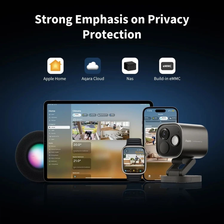 Kamera Aqara Camera Hub G5 Pro (PoE) w kolorze szarym