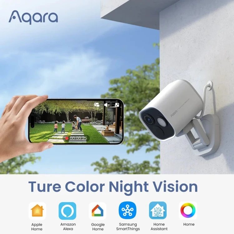 Kamera Aqara Camera Hub G5 Pro (PoE) w kolorze szarym