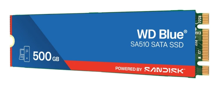 Dysk SSD WD 500GB BLUE WDS500G3B0B M.2 SA510 2280/SATA III 6GB/S