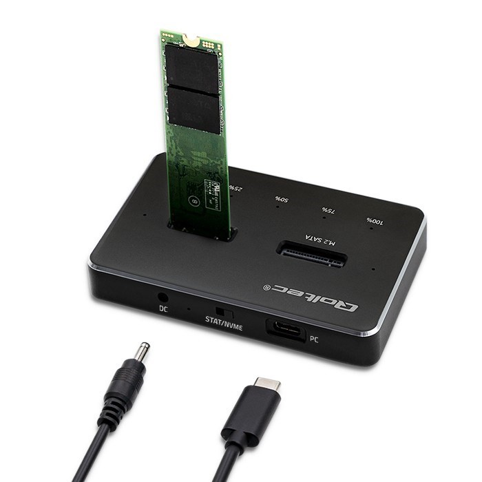 Stacja dokująca dysków SSD M.2 NVMe SATA USB-C DUAL 2 x 2TB
