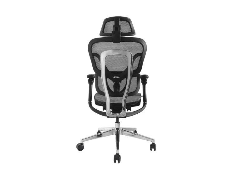 Wyposażenie Ergonomiczne Krzesło Biurowe + Zagłówek/Podłokietniki Szare Lite Sprzedaż Detaliczna