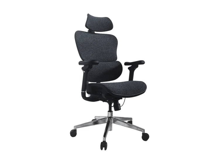 Wyposażenie: Ergonomiczne krzesło biurowe + Zagłówek/Podłokietniki niebieski/lite Sprzedaż detaliczna