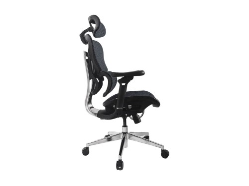 Wyposażenie: Ergonomiczne krzesło biurowe + Zagłówek/Podłokietniki niebieski/lite Sprzedaż detaliczna