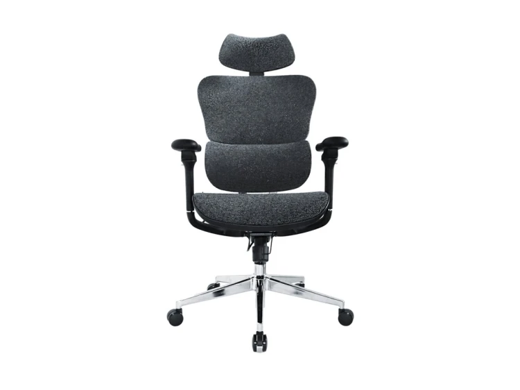 Wyposażenie: Ergonomiczne krzesło biurowe + Zagłówek/Podłokietniki niebieski/lite Sprzedaż detaliczna