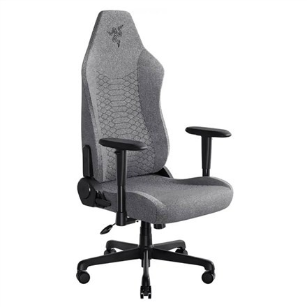 Wielowarstwowa tkanina Razer/stal Fotel do gier Iskur V2 X Jasnoszary