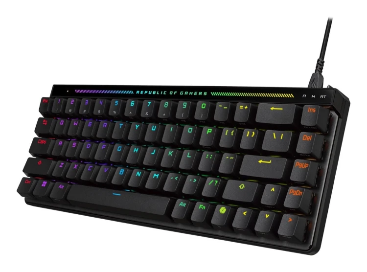 ASUS ROG Falchion Ace HFX klawiatura Gaming USB QWERTZ Niemiecki Czarny