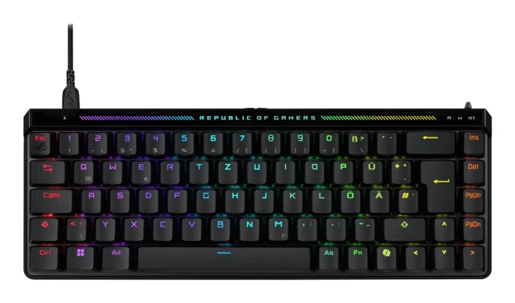 ASUS ROG Falchion Ace HFX klawiatura Gaming USB QWERTZ Niemiecki Czarny