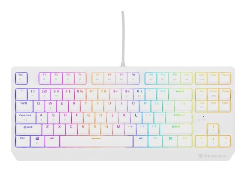 Klawiatura GENESIS Thor 230 TKL Gaming USB QWERTY US English Biały