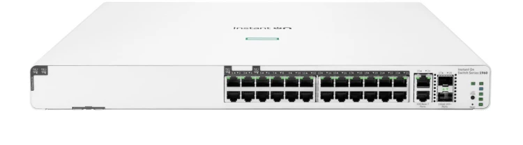 Aruba Instant On 1960 24G 20p Class4 4p Class6 PoE 2XGT 2SFP+ 370W Zarządzany L2+ Gigabit Ethernet (10/100/1000) Obsługa PoE 1U Biały