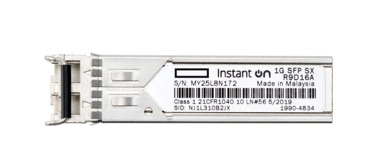 Aruba R9D16A moduł przekaźników sieciowych Swiatłowód 1000 Mbit/s SFP