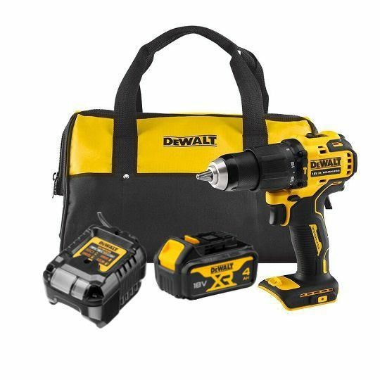 Bezszczotkowa wiertarko-wkrętarka 18V XR z udarem 1x4Ah
