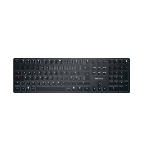 Klawiatura bezprzewodowa X Ultra Low Profile/Cordless USB czarna Niemcy