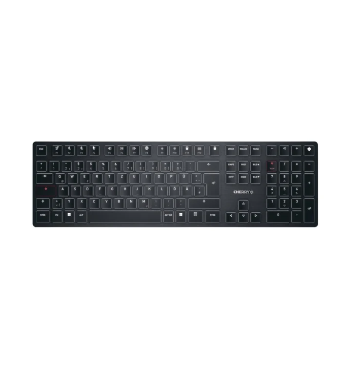 Klawiatura bezprzewodowa X Ultra Low Profile/Cordless USB czarna Niemcy