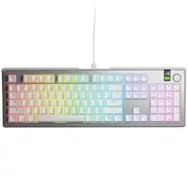 Glorious GMMK 3 Pro 100% niestandardowa klawiatura do gier - wstępnie złożona, ANSI (USA), przełączniki Fox, srebrna