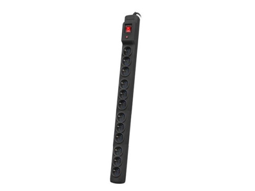 LISTWA ZASILAJĄCA RACK 19" ARMAC M12/30/CZ MULTI M12/10A 3M 12X 230V PL MONTAŻ PIONOWY CZARNA