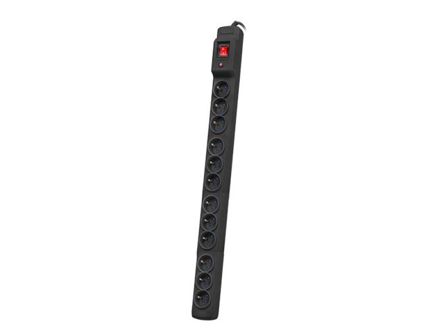 LISTWA ZASILAJĄCA RACK 19" ARMAC M12/30/CZ MULTI M12/10A 3M 12X 230V PL MONTAŻ PIONOWY CZARNA