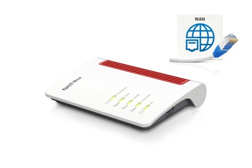 FRITZ!Box 4050 router bezprzewodowy Gigabit Ethernet Dual-band (2.4 GHz/5 GHz) Czarny, Biały