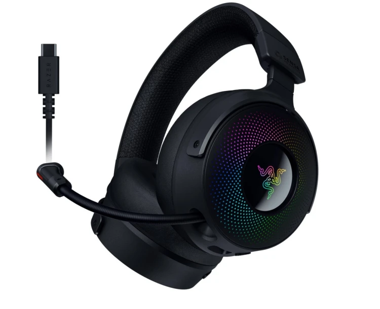 Zestaw słuchawkowy Razer Kraken V4 Pro Bluetooth Over-ear Microphone Bezprzewodowy Czarny