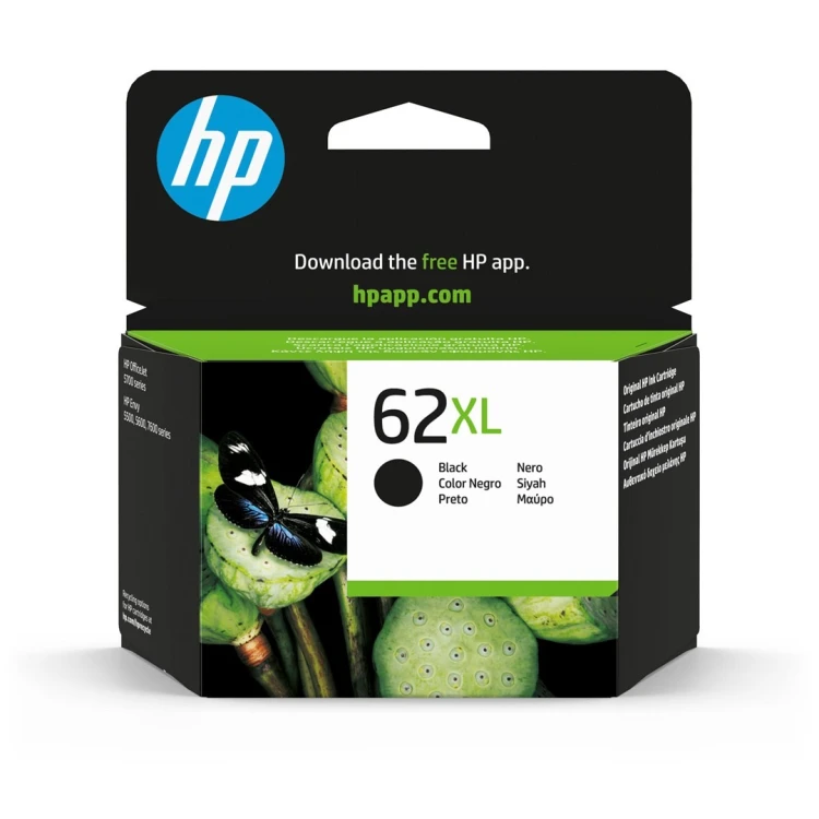 HP 62XL oryginalny wkład atramentowy czarny XL