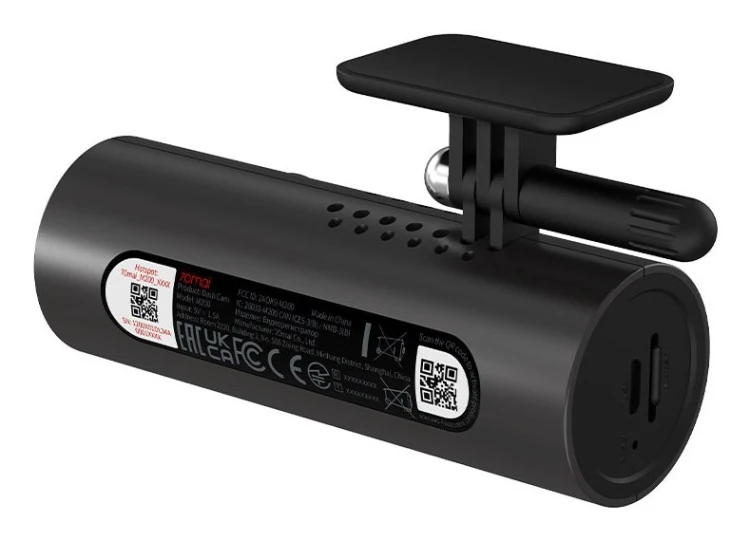 70mai M200 rejestrator Full HD Wi-Fi Bateria, USB Czarny