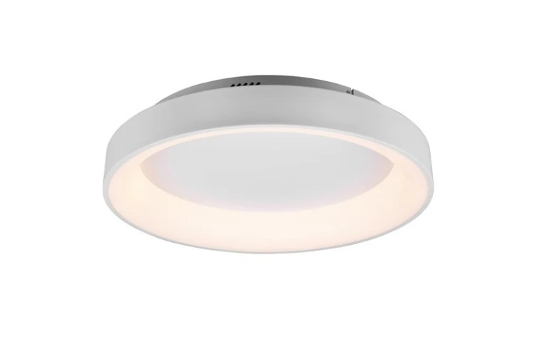 Plafon LED Trio Girona, 60 cm, biały, 5600 lm, odcienie białego światła