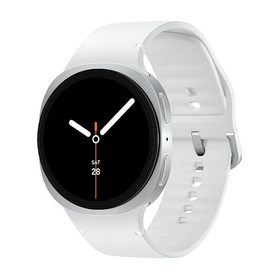 Samsung Galaxy Watch 8 3,81 cm (1.5") AMOLED 44 mm Cyfrowy 480 x 480 px Ekran dotykowy Srebrny Wi-Fi GPS