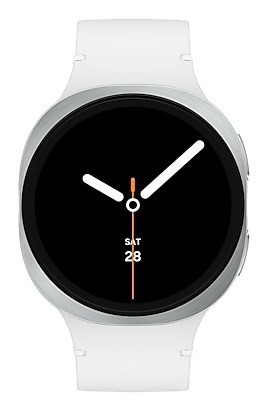 Samsung Galaxy Watch 8 3,81 cm (1.5") AMOLED 44 mm Cyfrowy 480 x 480 px Ekran dotykowy Srebrny Wi-Fi GPS
