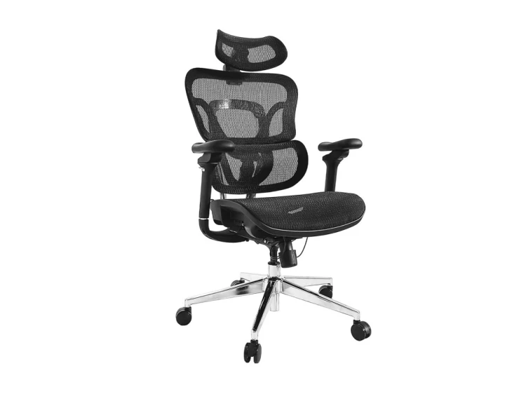 Wyposaż Ergonomiczne Krzesło Biurowe + Zagłówek/Podłokietniki Lite Sprzedaż Detaliczna