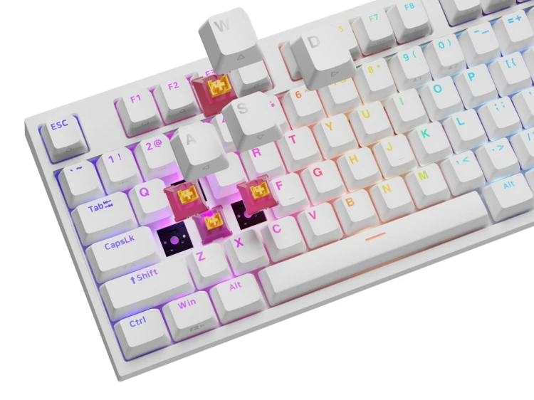 GENESIS NKG-2300 klawiatura Uniwersalne USB QWERTY Angielski Biały