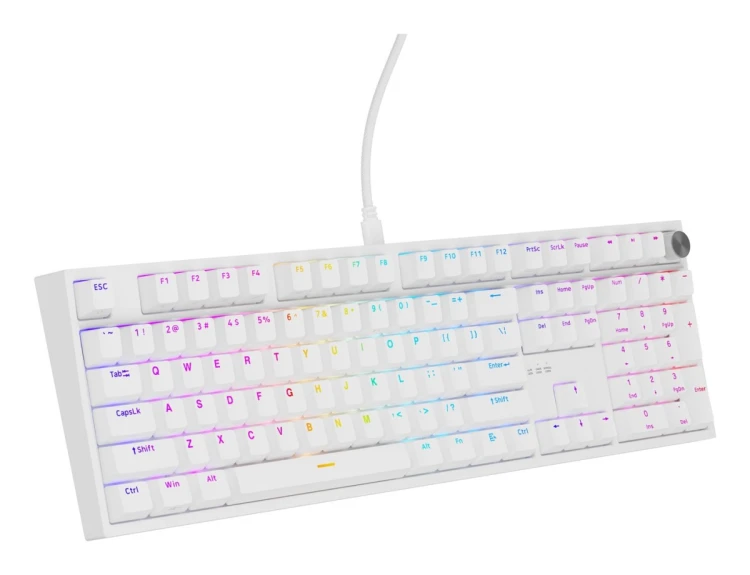 GENESIS NKG-2300 klawiatura Uniwersalne USB QWERTY Angielski Biały