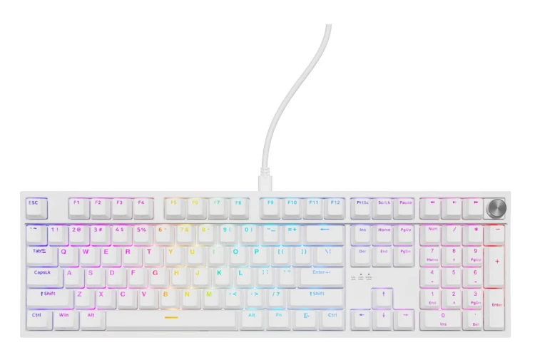 GENESIS NKG-2300 klawiatura Uniwersalne USB QWERTY Angielski Biały