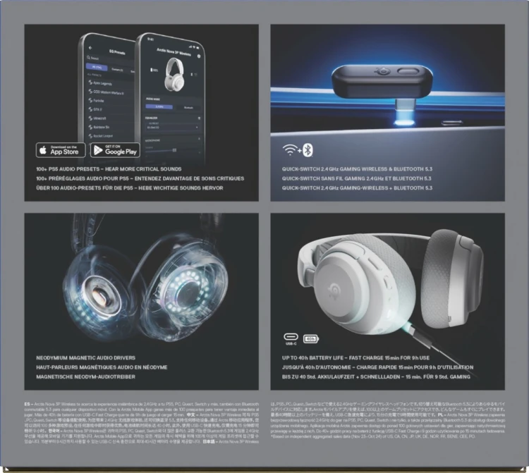 Słuchawki Steelseries Arctis Nova 3P BT (61687) Białe