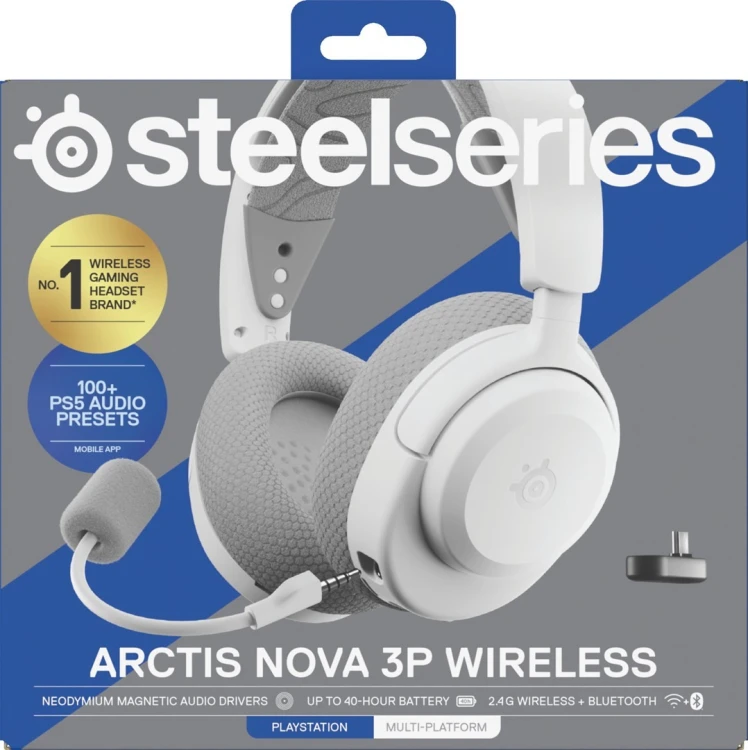 Słuchawki Steelseries Arctis Nova 3P BT (61687) Białe