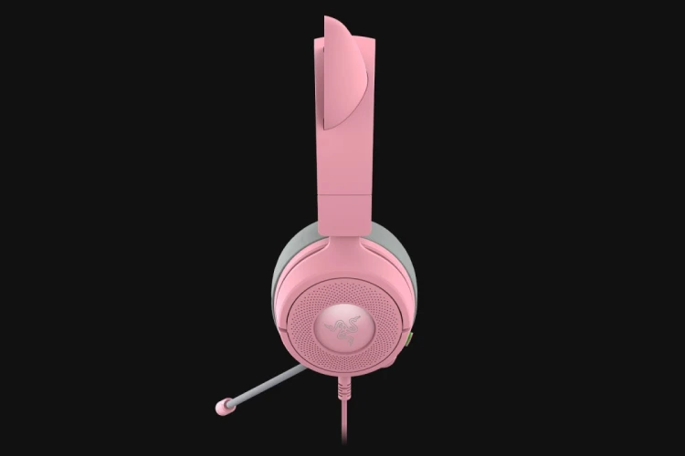 Zestaw słuchawkowy Razer Gaming Kraken Kitty V3 X Przewodowe Nauszne Mikrofon Kwarc