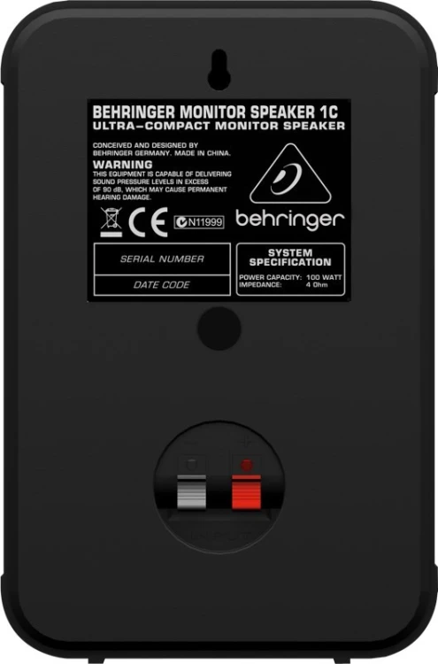 Behringer 1C-BK głośnik 2-drożny 100W Czarny