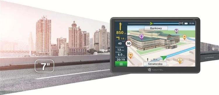 Navitel E707 Magnetic system nawigacji Kieszonkowy/Stacjonarny 17,8 cm (7") TFT Ekran dotykowy 248 g Czarny