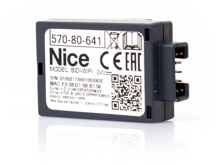 Moduł-programator NICE BiDi WiFi do systemów automatyki domowej