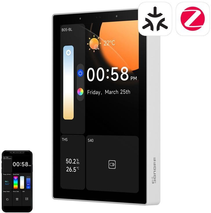 Panel sterowania WiFi/Bluetooth/ZigBee Matter SONOFF NSPanel Pro 120 (biały)