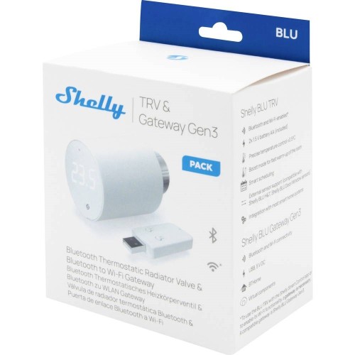 Shelly BLU TRV Głowica termostatyczna Biały
