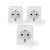 Nedis WIFIP121FWT3 inteligentny korek 3680 W Dom Biały
