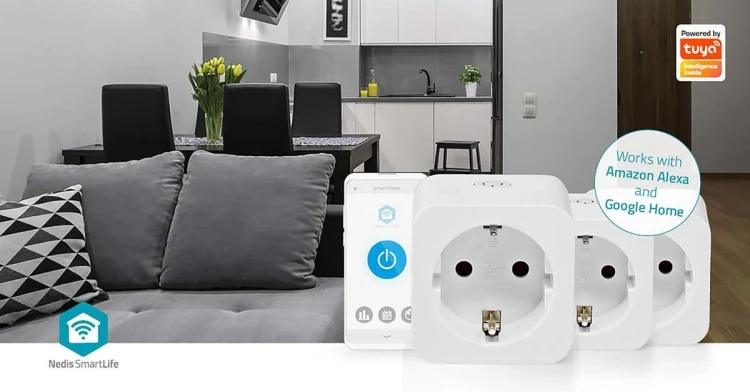 Nedis WIFIP121FWT3 inteligentny korek 3680 W Dom Biały