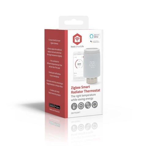Inteligentny termostat grzejnikowy ZigBee Nedis SmartLife ZBHTR20WT