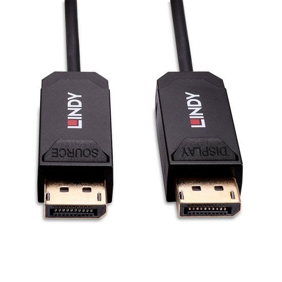 Hybrydowy kabel światłowodowy LINDY 50 m DisplayPort 2.0 UHBR10