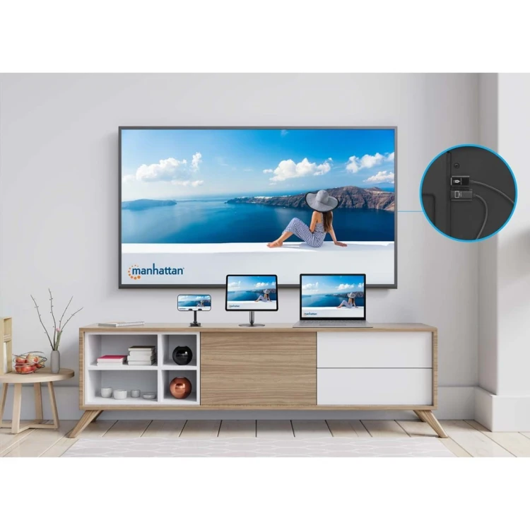 Bezprzewodowy transmiter obrazu USB-C do HDMI 1080p do 30m
