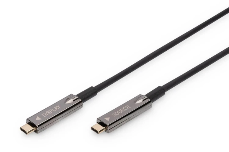 Digitus Kabel przyłączeniowy audio-wideo typu AOC 4K z USB typu C