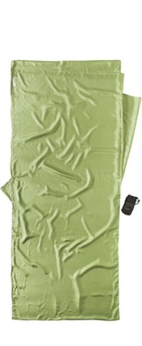 Śpiwór jedwabny Cocoon IST91 Insect Shield, 218x90cm Zielony