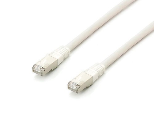 equip - Kabel krosowy - RJ-45 (M) do RJ-45 (M) - 10 m - S/FTP - CAT 6a - bezhalogenowy, linka - biały